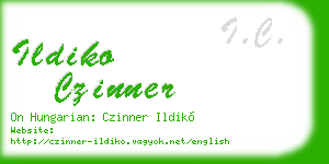 ildiko czinner business card
