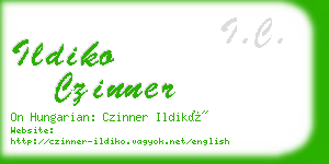 ildiko czinner business card